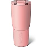 BrüMate Nav 25oz 100% Leak Proof Insulated Travel Tumbler with Magnetic BevLock™ Lid - Double Wall Cup-Holder Friendly Stainless Steel Mug (Guava)