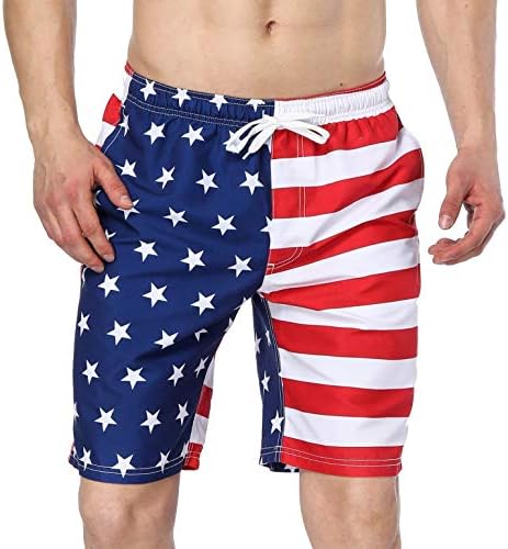 Anwell Mens Swim Trunks Summer Beach Shorts Board Shorts with Pockets 21" Boardshorts