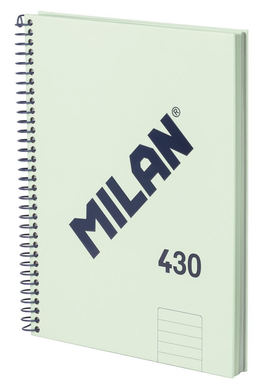 MILAN® A5 Hardcover Notebook - 7mm Lined Paper - 80 Sheets 95gsm - 430 Collection - Green