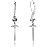 Christmas Gifts Dangle Earrings Daisy Jellyfish Cross Celtic Knot Anchor Mushroom 925 Drop Earrings Sterling Silver Hypoallergenic Graduation Birthday Jewelry Gifts for Mom Women Friends