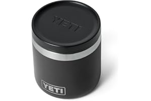YETI Rambler 8 oz Food Jar, Vacuum Insulated, Stainless Steel, With Airtight Lid, Black