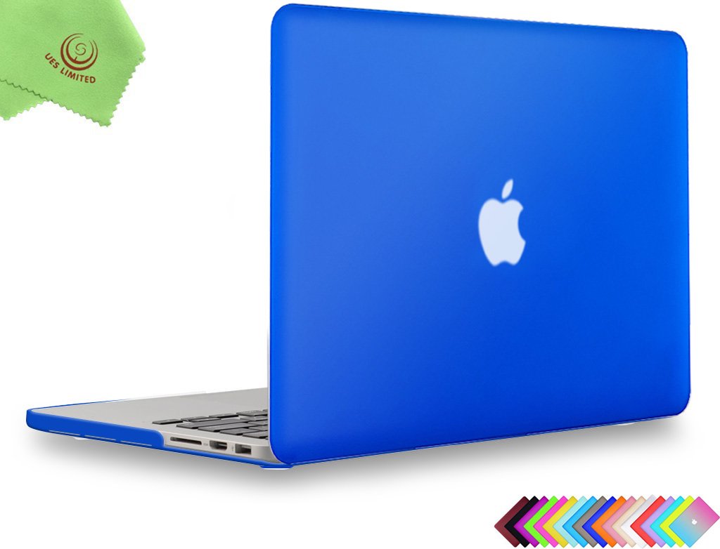 UESWILL Smooth Matte Hard Case Compatible with MacBook Pro (Retina, 13 inch, Early 2015/2014/2013/Late 2012), Model A1502/A1425,No USB-C, No CD-ROM, Royal Blue