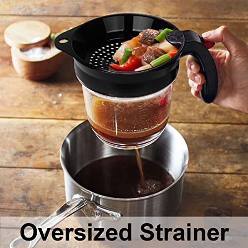 4Cup Gravy Fat Separator With Bottom Release Healthier Gravy, Soup