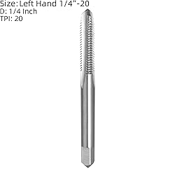 Burkit 1/4"-20 UNC Tap and Die Set Left Hand, 1/4 x
