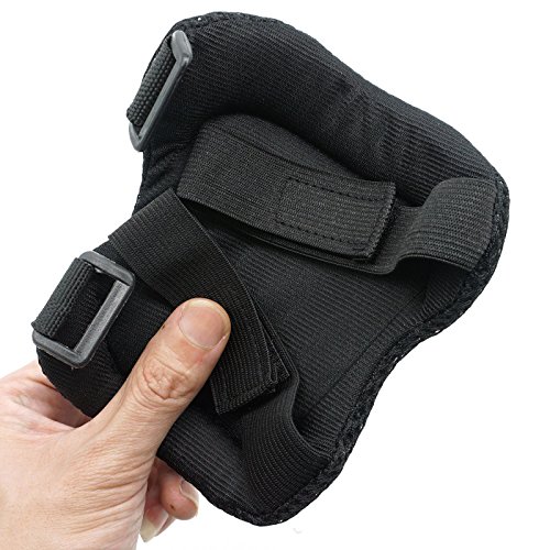 Cooplay Medium Size Black Color Butterfly Elbow Wrist Protective Knee Pads Protective Gear Guard Adjustable for Kids Boy Children Skateboard Bicycle Skate Roller Skating Cycling Riding Outdoor Sports