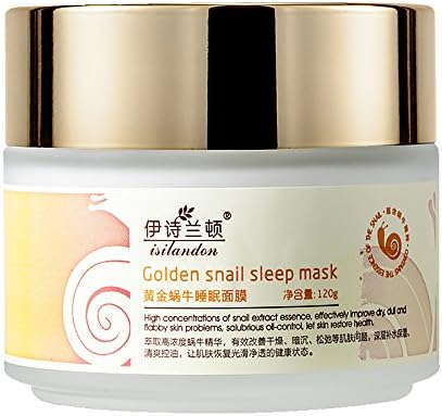 ISILANDON Gold Snail Essence Sleep Mask Face Mask Black Head Remover Acne Treatment Mask Facial Skin Care Whitening Hydrating