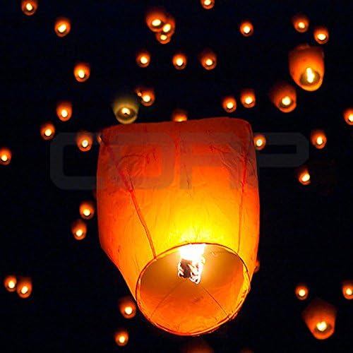 Corp Motorcycle Parts Chinese Lanterns, Sky Fly Candle Lamp, White Paper
