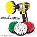 Drillbrush Home Cleaning Supplies Kit - Shower Cleaner Brush Drill Attachment Set - Tile - Bathtub - Kitchen Accessories - Spin Brush Cleaner - Oven Scrub Brushes for Drill - Bird Bath Brushes