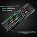 RGB Mechanical Keyboard, Rottay 16.8 Million RGB Backlit Wired Mechanical Gaming Keyboard with Blue Switches 104-Key Anti-Ghosting and Fully Programmable For PC&Mac Gamers and Typist(black)thumb 4