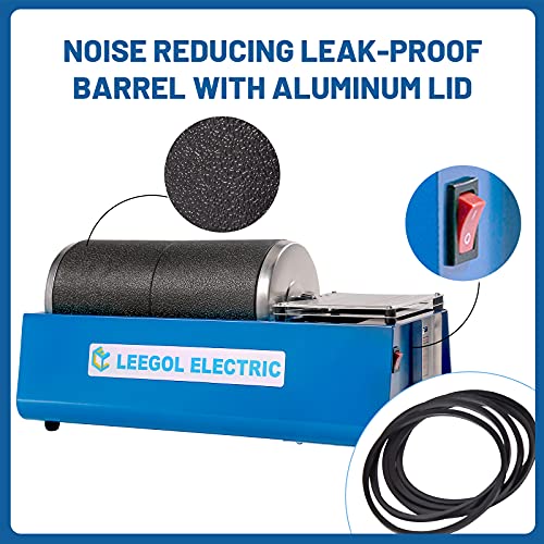 Leegol Electric Rock Tumbler Machine (Double Barrel) Pricepulse