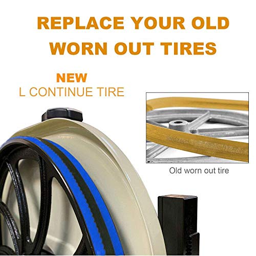 2 Pack Urethane Band Saw Tires, Be Applicable 7/8" Inch Wide by 12" Inch Diameter Band Saw Wheel Low Noise and Durability - Thumbnail 5