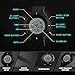 Mens Watch, Outdoor Sport Watches for men Military Waterproof LED Electronic Wristwatch Back Light 50M Water Resistant Stopwatch Alarm - Black