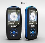 HONGYU® X06, 80 Hours Continuous Playback 4gb Bluetooth Mp3 Music Player Multifunctional Mp3 with Bluetooth 4.0 (Micro Sd Card Supports to 64gb) (Bluetooth Player Blue)