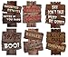 MerryXD Halloween Decorations Yard Signs Stakes Beware Props Outdoor Decor Scary Zombie Vampire Graves Party Supplies(12