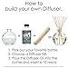 Aromatherapy Hosley® Premium Fresh Bamboo Reed Diffuser Refills Oil, 230 ml (7.75 fl oz) Made in USA. Bulk Buy. Ideal Gift for Weddings, spa, Reiki, Meditation Settings