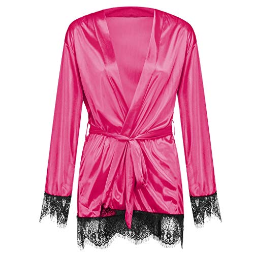 NEARTIME Women's Kimono Satin Robe Satin Lounge Bridesmaids Short Robe Sleepwear