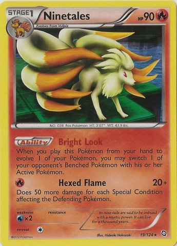 ninetales holographic pokemon card value Ninetales 15/108 | Rare REVERSE HOLO Card | XY Evolutions main image 0