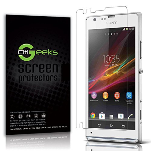 CitiGeeks® Sony Xperia SP High Definition (HD) Screen Protectors - [Ultra Clear] Maximum Clarity Invisible Screen Protector with Accurate Touch Screen Sensitivity [3-Pack] Lifetime Warranty