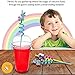 Unicorn Party Favors - Premium Quality Reusable Unicorns Twister Jumbo Drinking Straws 24PC Set