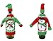 Wine Bottle Covers, Christmas Winter Holiday Knit Sweaters - Set of Two