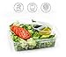 2-Compartment BPA-Free Disposable Food and Snack Freezer Storage Containers with Hinged Lids (3.5 oz 50 Pack) | Travel Snack Cups | Store Homemade, Organic Purees | Freezer Dishwasher Safe