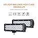 Auxbeam LED Light Bar 9 inch 54W Led Light Pods Off-Road Lights Flood Beam Driving Light for Vehicle Pickup Car SUV Truck with Mounting Brackets （Pack of 2）
