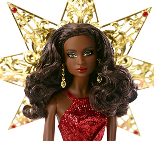 Barbie 2017 Holiday Nikki Black Hair with Red Dress Doll