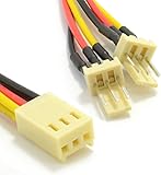 kenable 3 Pin Motherboard Fan Splitter Adapter Cable Lead 15cm
