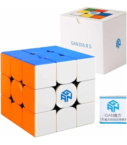 Cubo Mágico Profissional Gan 3x3x3 Magnético 356M + porcas GES