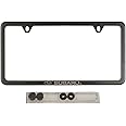 Subaru Logo Slim Line Black License Plate Frame SOA342L153 Outback Legacy WRX STi Impreza Forester Tribeca Crosstrek BRZ Ascent Solterra