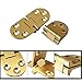 Alise 2 Pcs Sewing Machine Table Folding Flip Top Hinge,Solid Brass Brushed Finish
