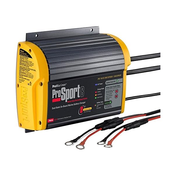 ProMariner-43008-Marine-Battery-Charger-ProSport-On-Board-8-Amp-2-Bank-Electronics-Accessories