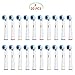 Replacement Brush Heads Compatible with Oral b Braun Electric Toothbrush - 20 Pack of Brush Heads by Bixshell
