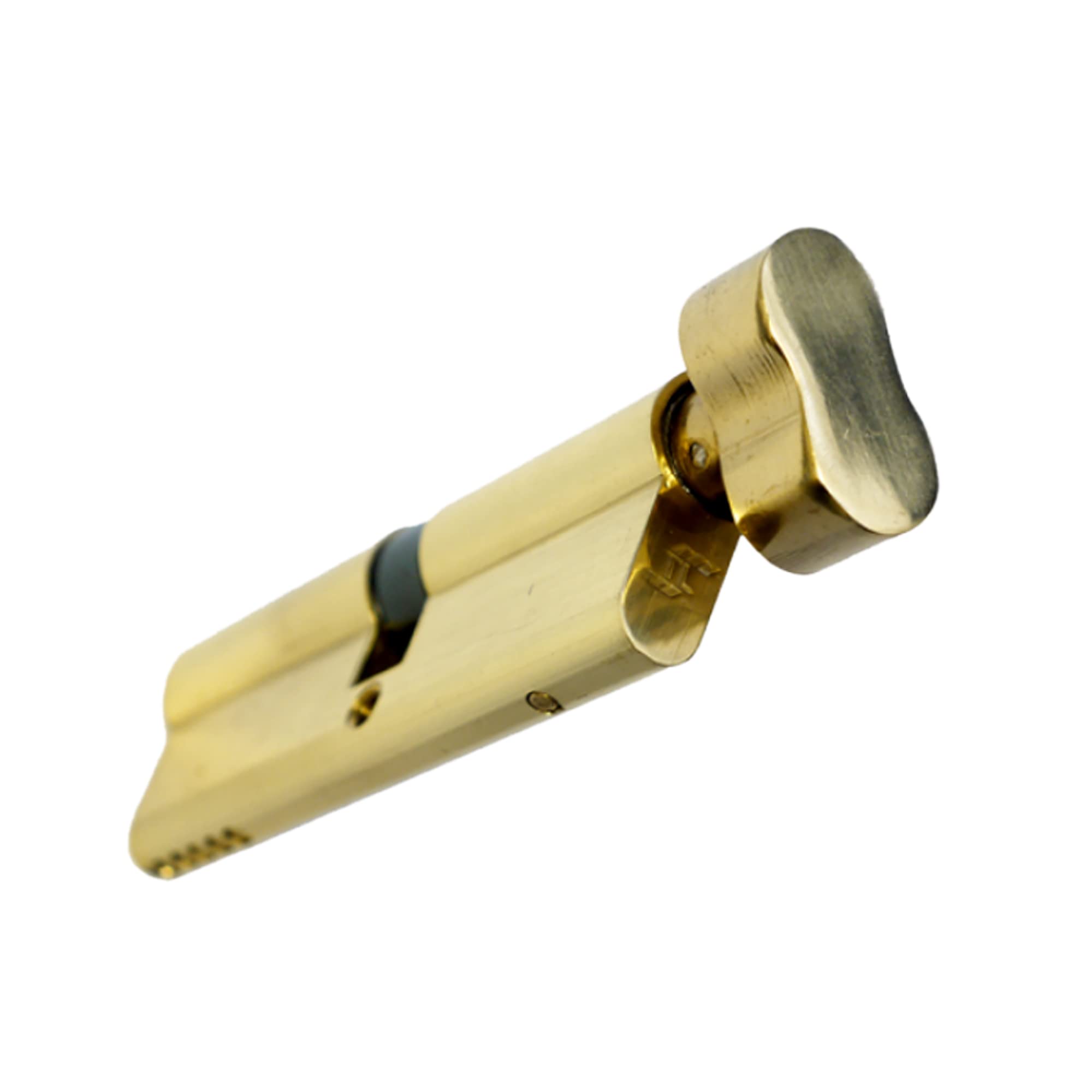 UAP TL Thumb Turn Euro Cylinder Door Lock with 3 Keys - Budget Door Barrel Lock for Home Protection - Cylinder with Advanced Protection, Suitable for All Doors (80mm 40/40) (Brass)