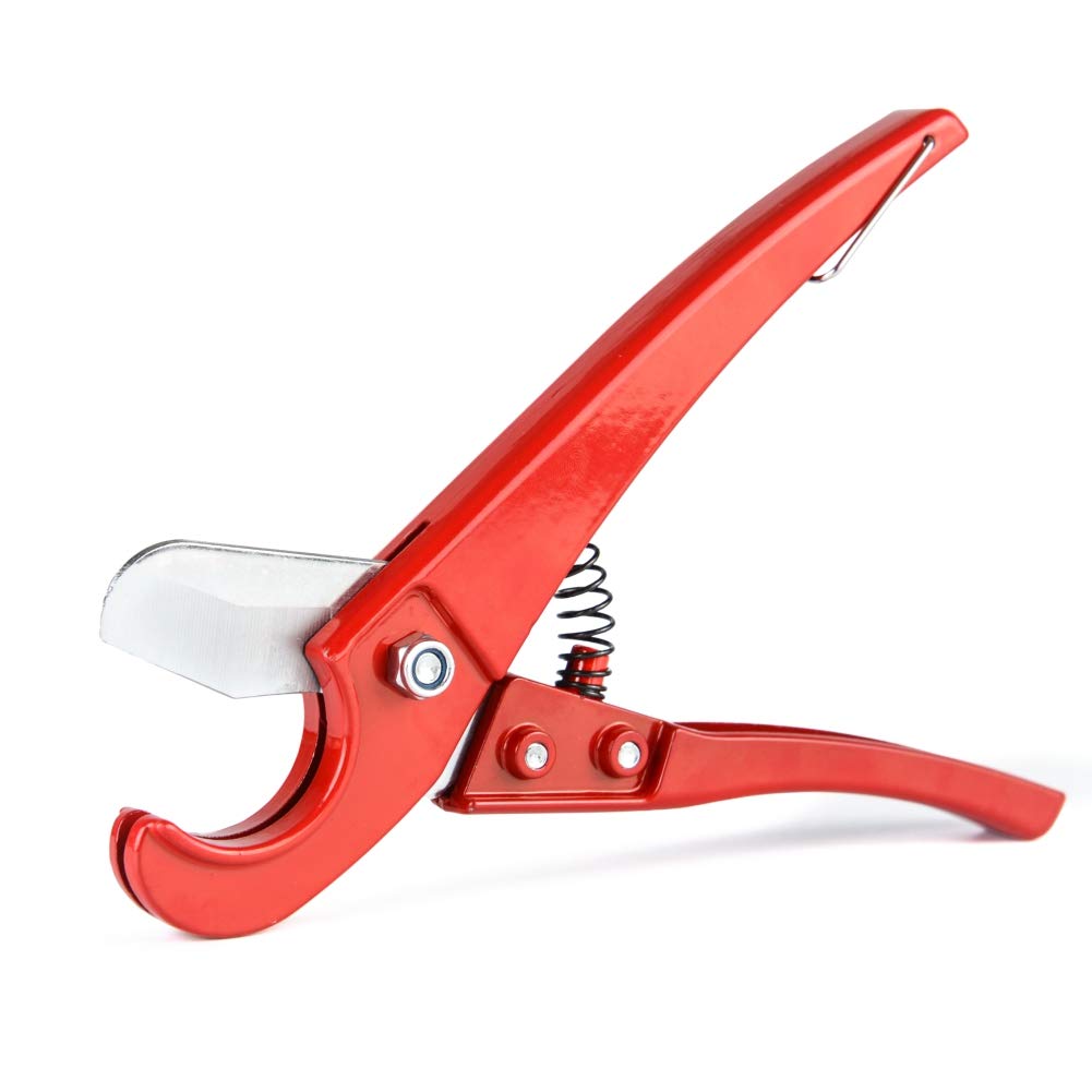 iCrimp PEX Pipe Cutter, Heavy-Duty Ratchet PVC/PPR Tubing Cutter, Max. Cutting Capacity 25mm, Ideal for Plastic Water Pipes and Plumbing Applications