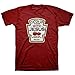 Kerusso Catch Up with Jesus Blessed from My Head to-Ma-Toes Ketchup Antique Cherry Red Cotton Crew Neck T-Shirt, Medium
