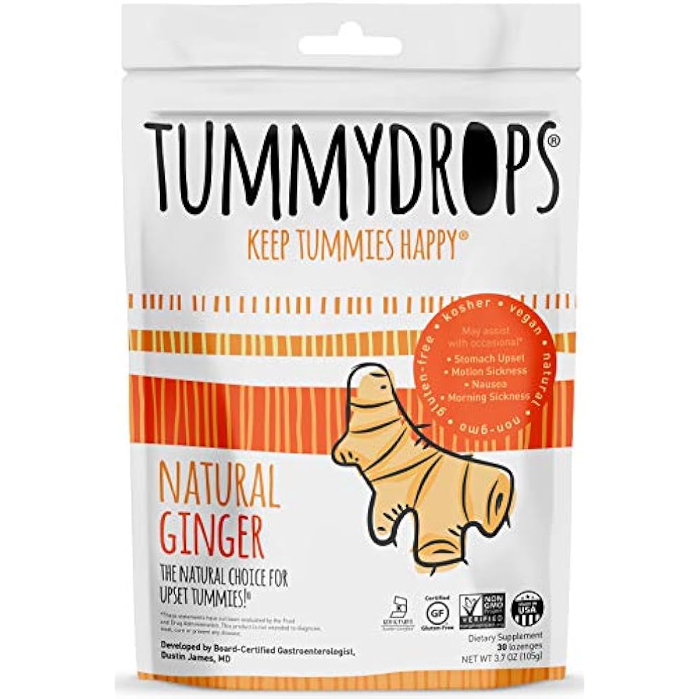 Tummydrops Ginger (bag Of 30 Individually Wrapped Drops) Health