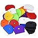 Uniclife Key Cap Rings, 50 Pack, 8 Assorted Colors Key Identifier Tag Covers