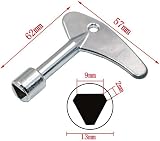 Anano 2PCS Triangle Key Utility Service Gas Electric Elevator Lift Door Lock view 3