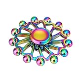 Livoty Tri Fidget Cube Hand Spinner Triangle Metal Finger Focus Toy ADHD Autism (B)