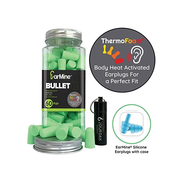Ear Plugs for Sleeping Block Out Snoring, Premium Thermo Foam Noise Reduction and Cancelling Earplugs for Shooting Range…
