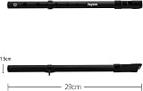 Rayzm Tin Whistle D Key 6-Hole Aluminum Penny Whistle Black view 2