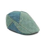 lethmik Denim Flat Cap Newsboy Ivy Irish Hats Jean Cabbie Scally Cap Duckbill Hat