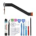 OmniRepairs USB Charging Dock Port Flex Cable with Microphone and Menu Key Ribbon Assembly Replacement for Samsung Galaxy Tab 3 Model (10.1 inch) P5200, P5210 with Repair Toolkit