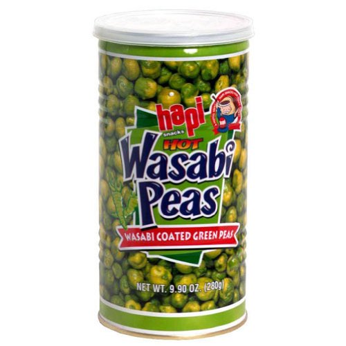 HAPIWasabi Green Peas Hot Can, 9.9-Ounce (12 Pack)