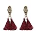 eManco “Colorful Life” Bohemian Ethnic Long Tassel Dangle Earrings for Women Statement Jewelry - 2 Styles