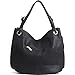 JOYSON Women Bags Tote Shoulder Handbags Hobo PU Leather Purse Bags Large Capacity Black