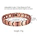 Feraco Copper Bracelet for Men 99.99% Solid Copper Magnetic Bracelet with Neodymium Magnets with Sizing Tool (Tyre)