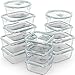 Razab 24 Pc Glass Food Storage Containers Airtight Lids Microwave/Oven/Freezer & Dishwasher Safe - Steam Release Valve BPA/ PVC-Free -Small & Large Reusable Round, Square & Rectangle Bento Containers primary