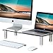 FITUEYES Glass Desktop Stand Computer Monitor Riser for Single Monitor+Laptop or Desktop DT106006GC primary